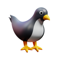 pigeon 3d rendering icon illustration png