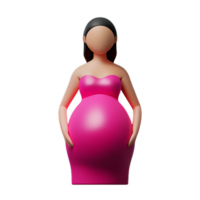 gravid 3d tolkning ikon illustration png