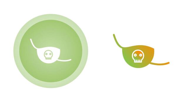 icono de vector de parche en el ojo