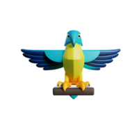 eagle 3d rendering icon illustration png