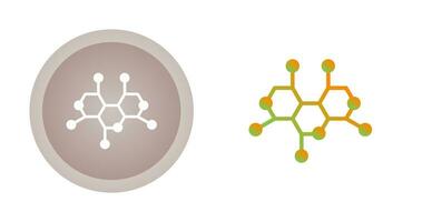 icono de vector de estructura de molécula