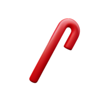 candy cane 3d rendering icon illustration png