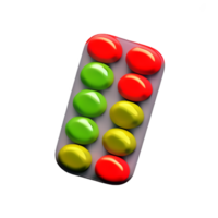 pills 3d rendering icon illustration png