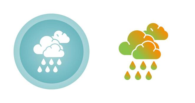 icono de vector de monzón