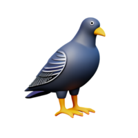 Pigeon 3d le rendu icône illustration png