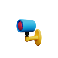 cctv 3d rendering icon illustration png