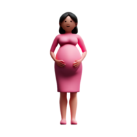 gravid 3d tolkning ikon illustration png