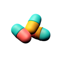 farmaci 3d interpretazione icona illustrazione png