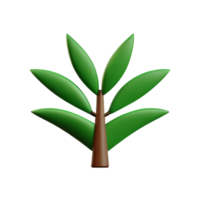 botanisch 3d renderen icoon illustratie png