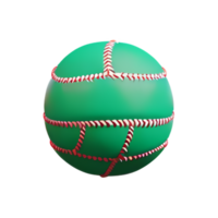 softball 3d rendering icon illustration png