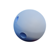 pieno Luna 3d interpretazione icona illustrazione png