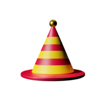 party hat 3d rendering icon illustration png