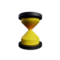 reloj de arena 3d representación icono ilustración png