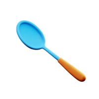 spoon 3d rendering icon illustration png