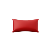 pillow 3d rendering icon illustration png