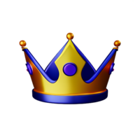 reina corona 3d representación icono ilustración png