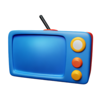 television 3d rendering icon illustration png