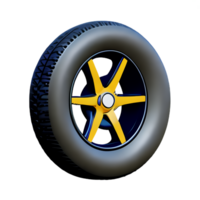 tire 3d rendering icon illustration png