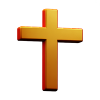 Christian Kreuz 3d Rendern Symbol Illustration png