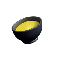 bowl 3d rendering icon illustration png