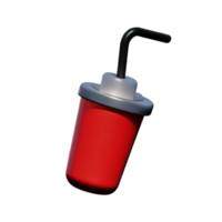 soda 3d rendering icon illustration png