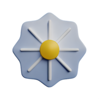 dandelion 3d rendering icon illustration png