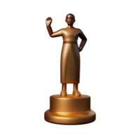 statua 3d interpretazione icona illustrazione png