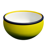 bowl 3d rendering icon illustration png