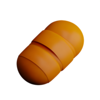 croissant 3d Renderização ícone ilustração png