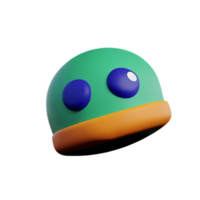 cartoon eyes 3d rendering icon illustration png