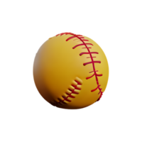 softball 3d rendering icon illustration png