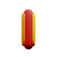 quente cachorro 3d Renderização ícone ilustração png