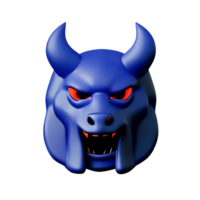 demon 3d renderen icoon illustratie png