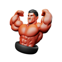 muscle 3d le rendu icône illustration png