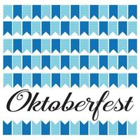 Oktoberfest seamless pattern with flat design. Web vector