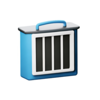 trash 3d rendering icon illustration png