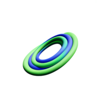 spiraal 3d renderen icoon illustratie png