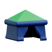 tent 3d rendering icon illustration png