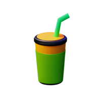 frukt juice 3d tolkning ikon illustration png