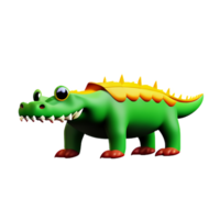 crocodile 3d le rendu icône illustration png