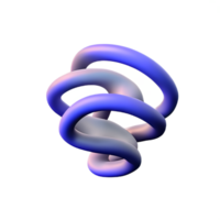 espiral 3d representación icono ilustración png