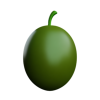 olive 3d rendering icon illustration png