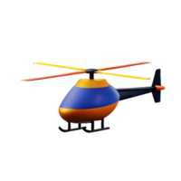 helikopter 3d tolkning ikon illustration png