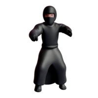 ninja 3d le rendu icône illustration png