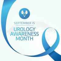 Urology Awareness Month design template good for celebration usage. urologi awareness vector illustration. flat ribbon design. vector eps 10.