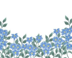 Hand Drawn Delphinium Flower Background vector