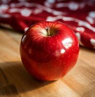 A close-up shot of a single apple, world food day images photo