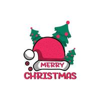 Merry Christmas typography t-shirt design for print vector