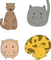 International Cat Day with Simple Design. Vector Illustration