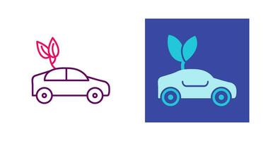 Eco friendly Car Vector Icon